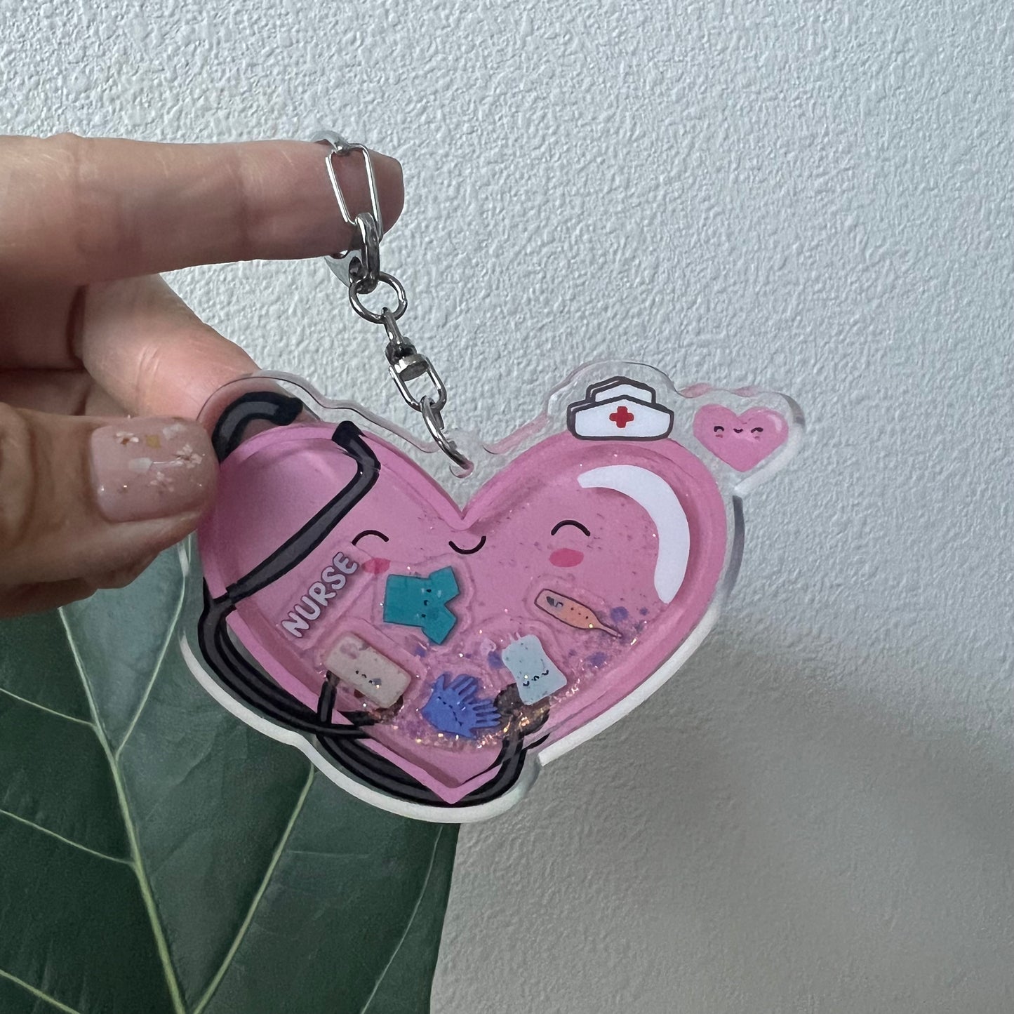 NURSE Liquid Keychain