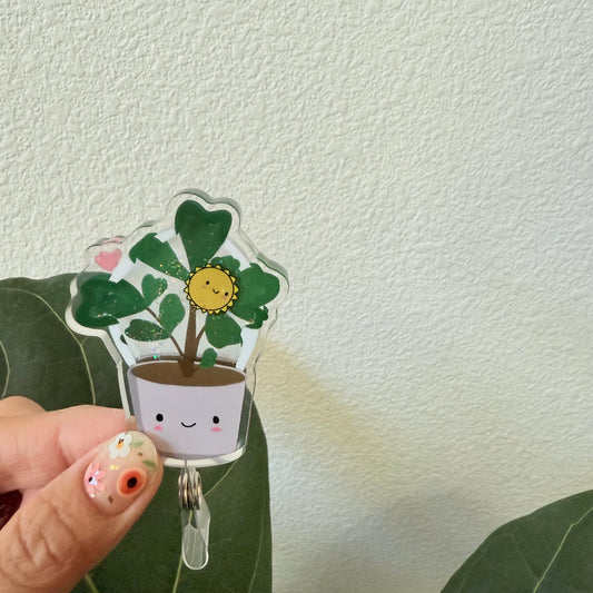 Liquid Badge Reel: Fiddle Leaf