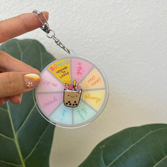 Boba Today? SPINNING Keychain