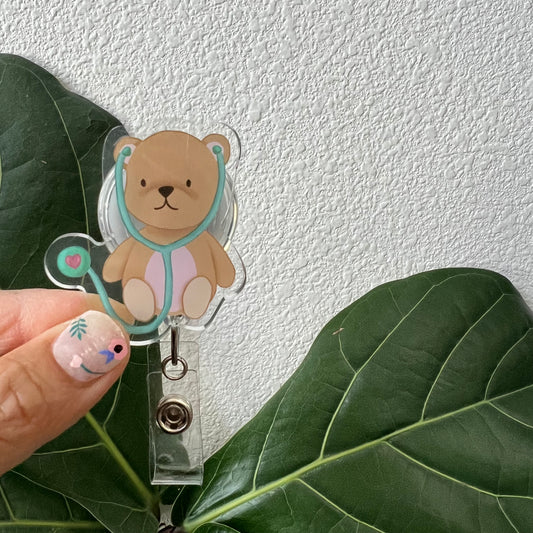 TEDDY BEAR Badge Reel