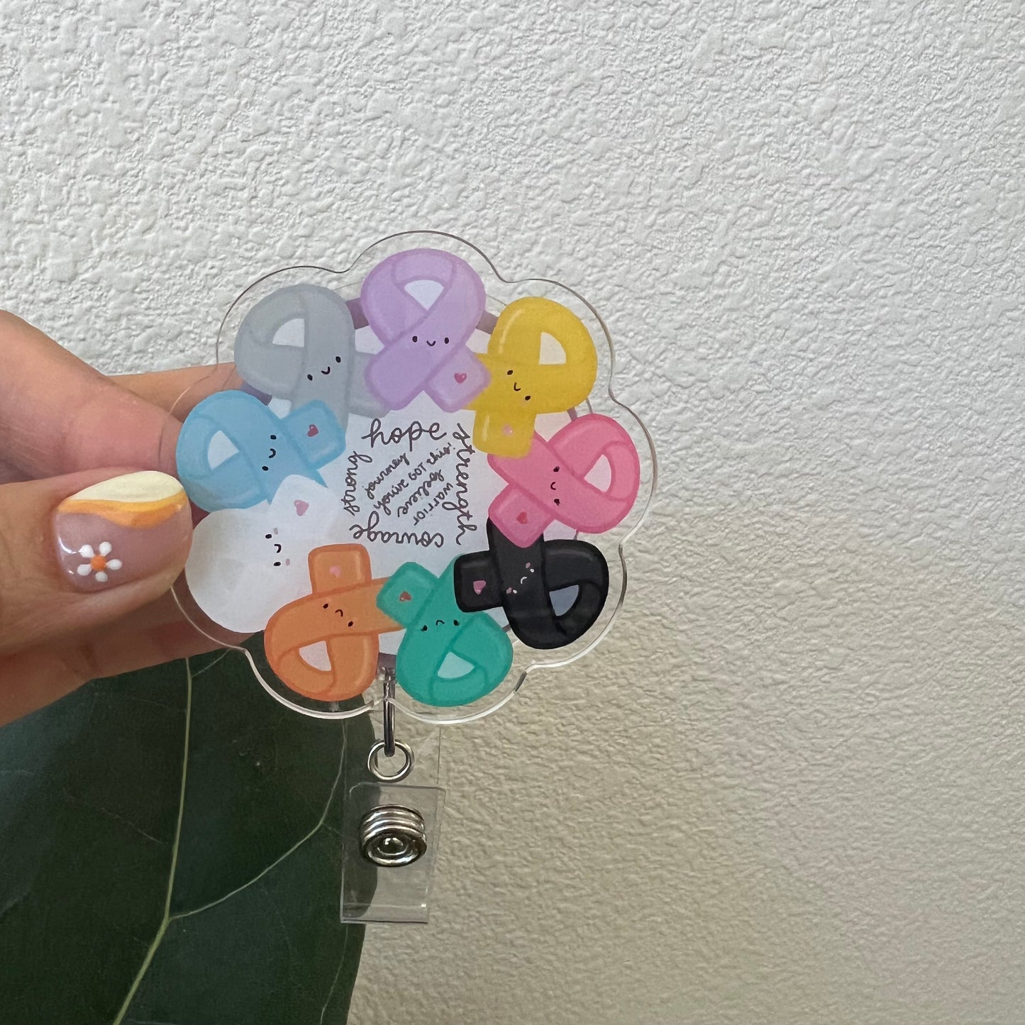 Spinning Badge Reel: Awareness Ribbons