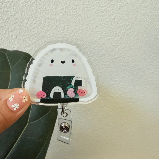 Liquid Badge Reel: Onigiri