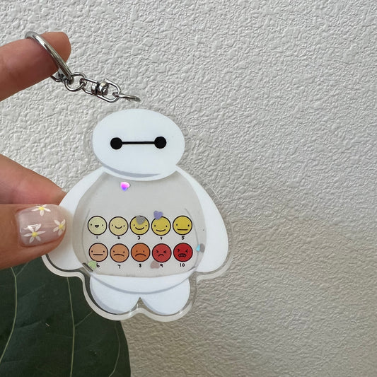 PAIN SCALE Liquid Keychain