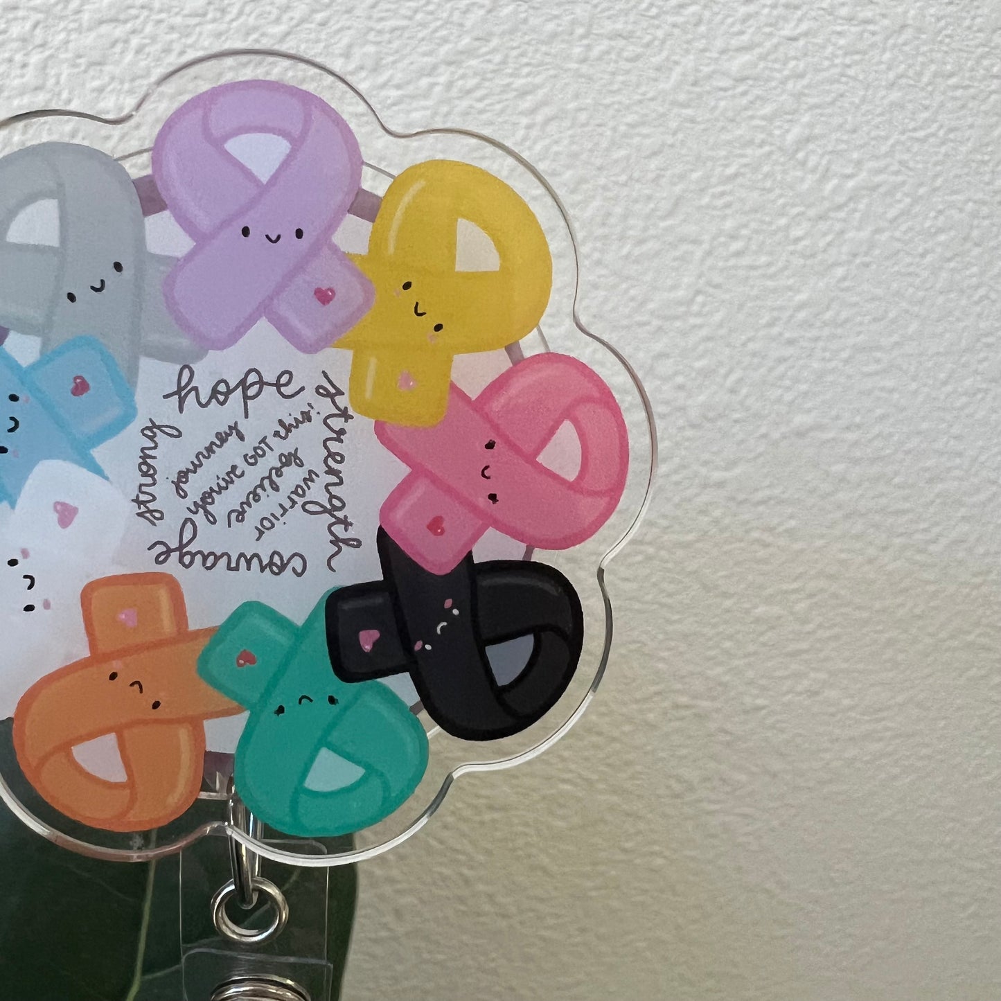 Spinning Badge Reel: Awareness Ribbons