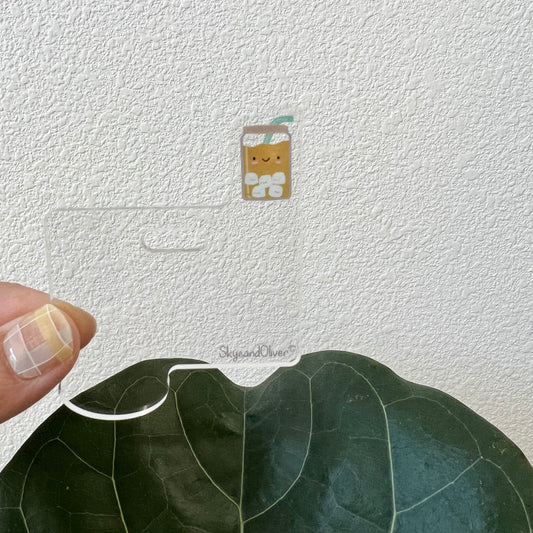 VERTICAL Badge Topper: ICED COFFEE