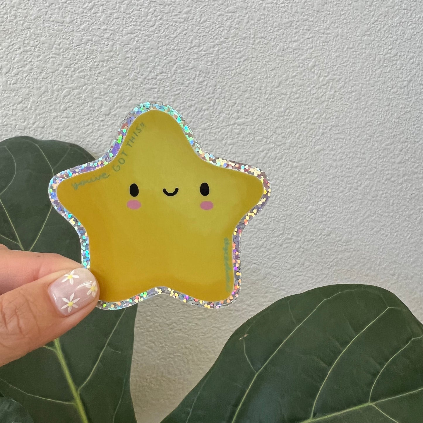 Glitter STAR Sticker