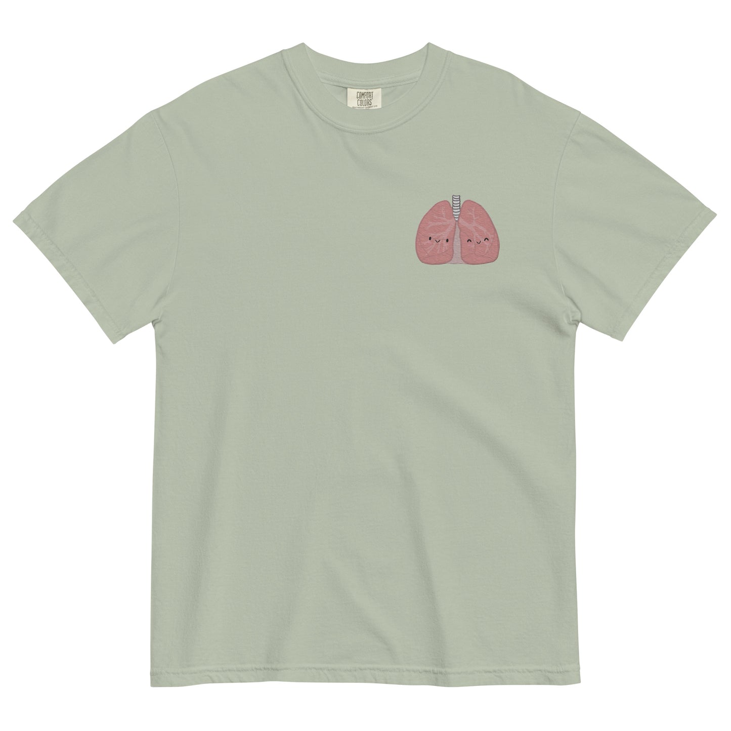 LUNGS Embroidered Unisex garment-dyed T-shirt