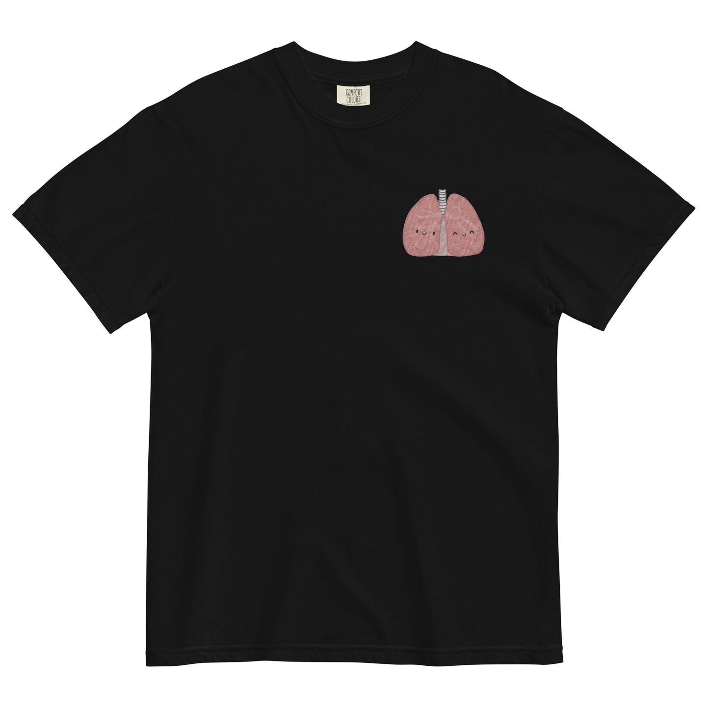 LUNGS Embroidered Unisex garment-dyed T-shirt