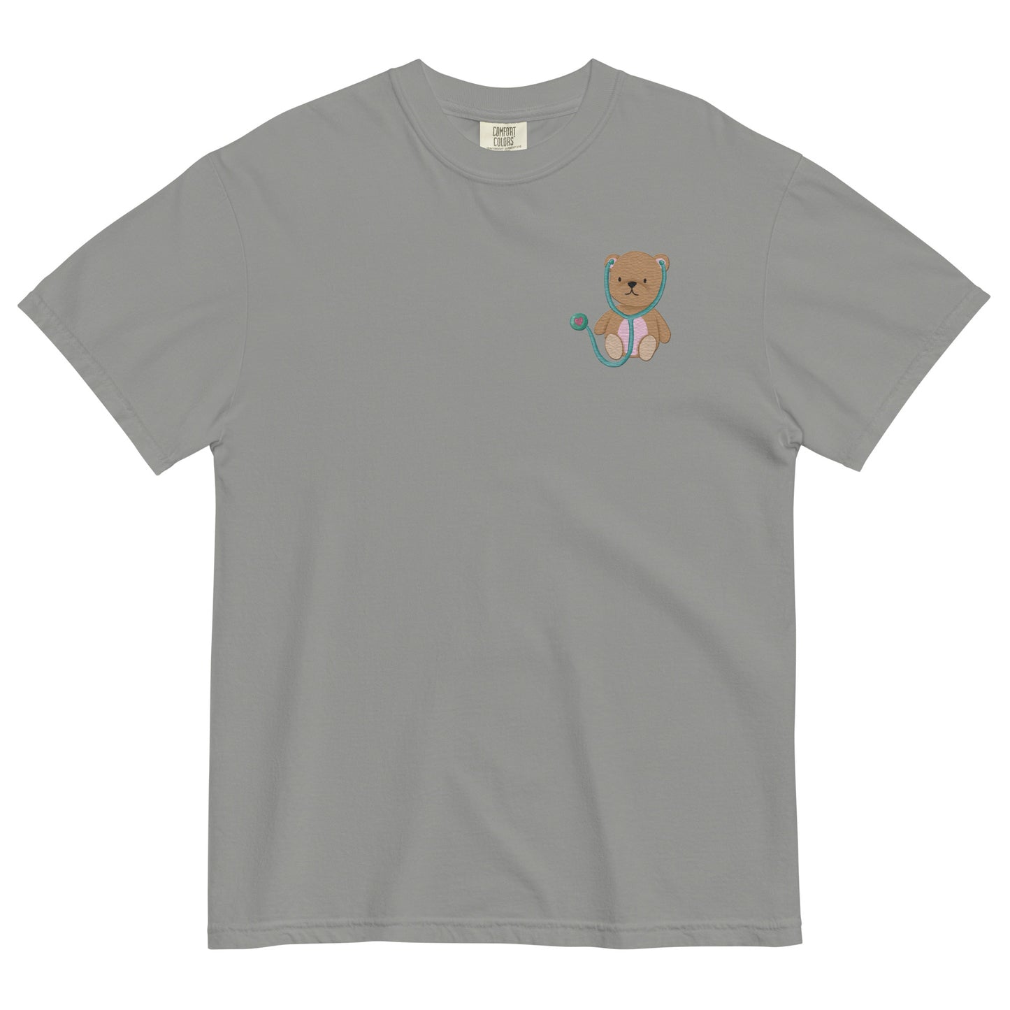 TEDDY BEAR Embroidered Unisex garment-dyed T shirt