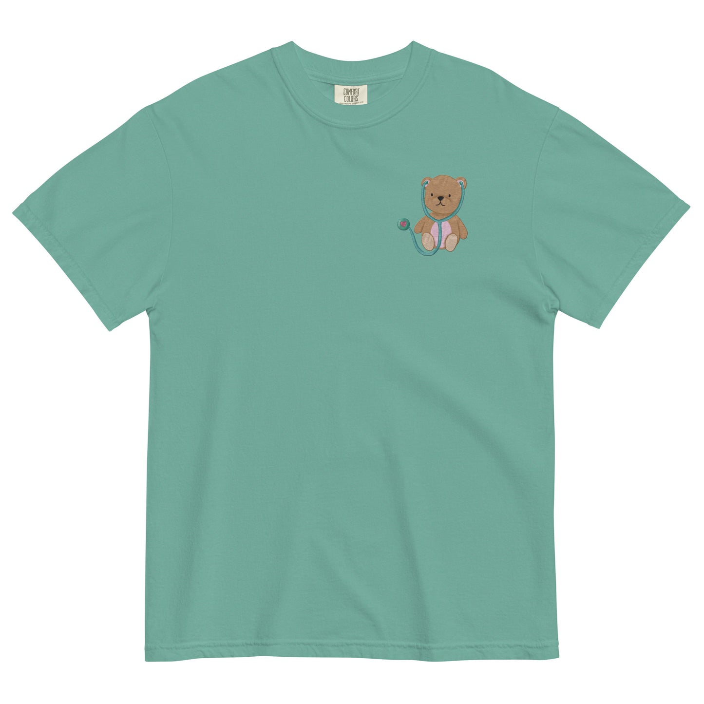 TEDDY BEAR Embroidered Unisex garment-dyed T shirt
