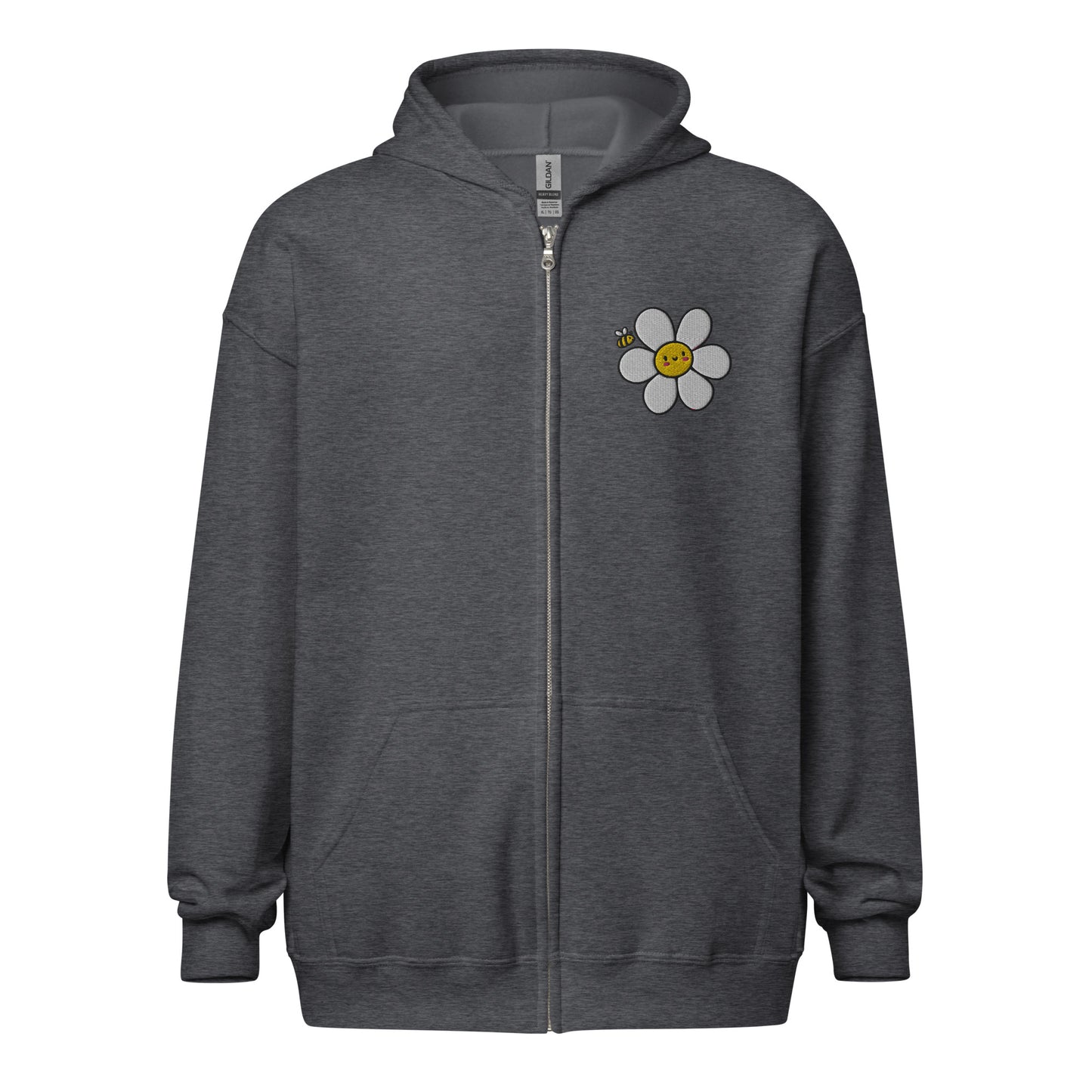 DAISY Embroidered Unisex Zip hoodie