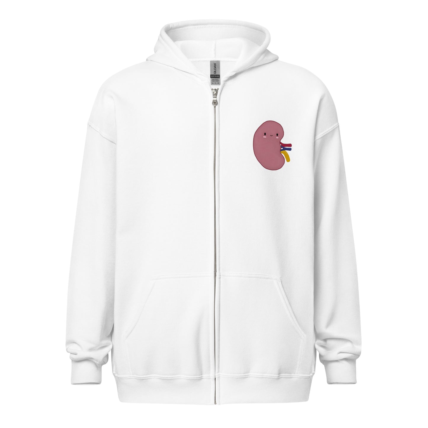 KIDNEY Printed Unisex Zip hoodie