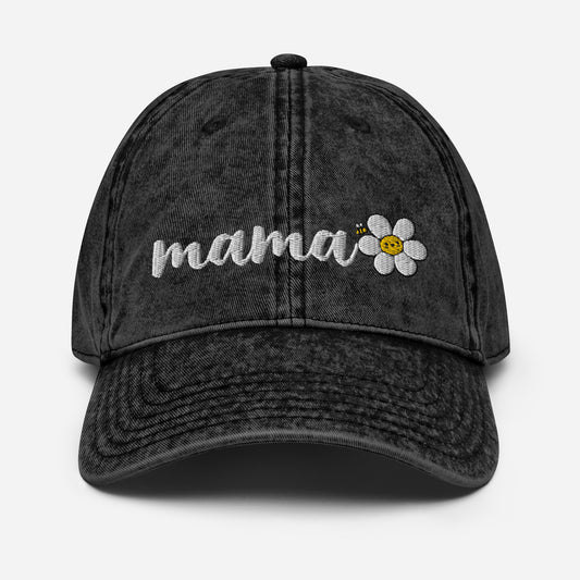 MAMA-Vintage Cotton Twill Cap